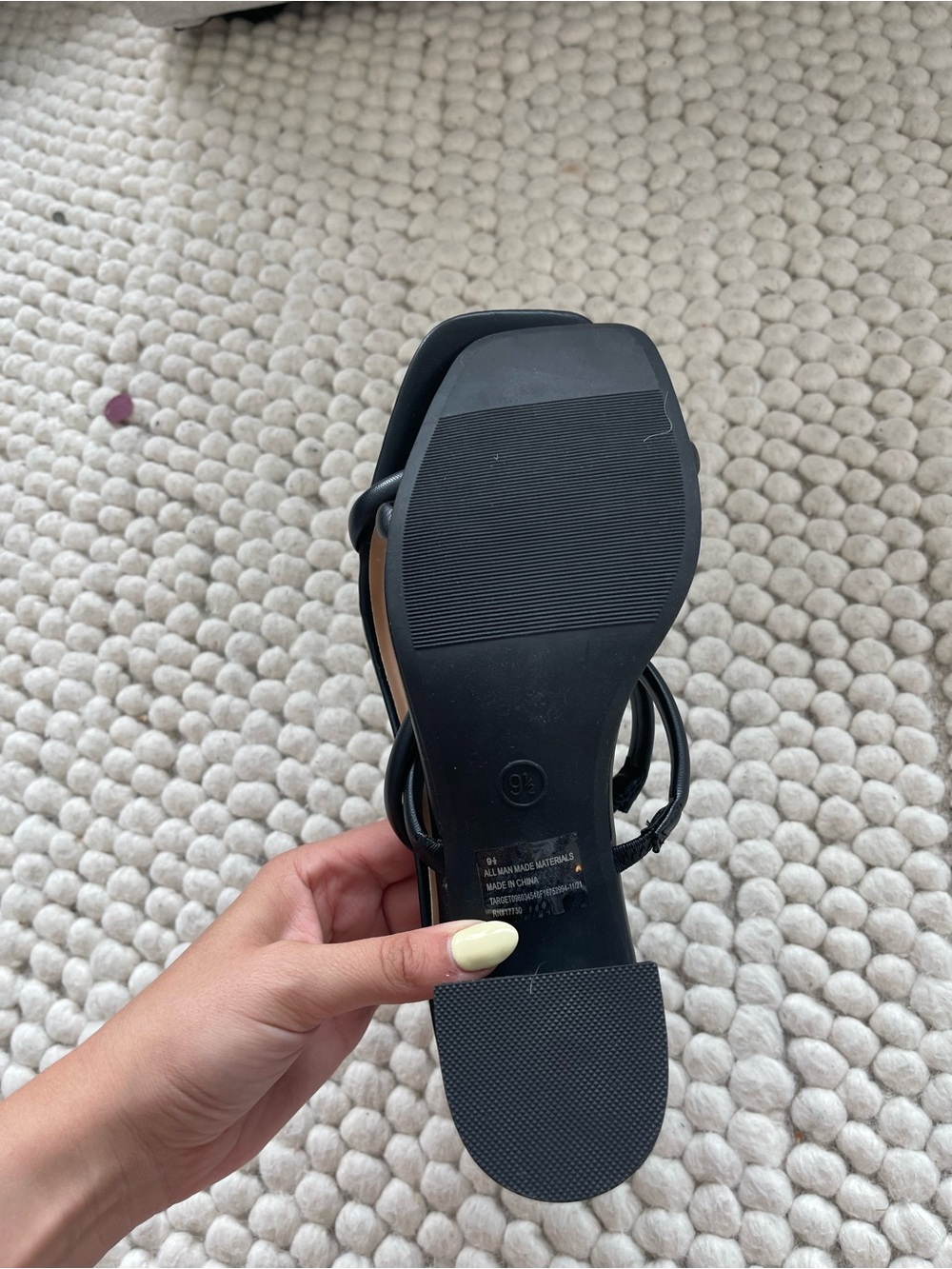 a new day Black Strappy Square-Toe Heels - Picture 6 of 6